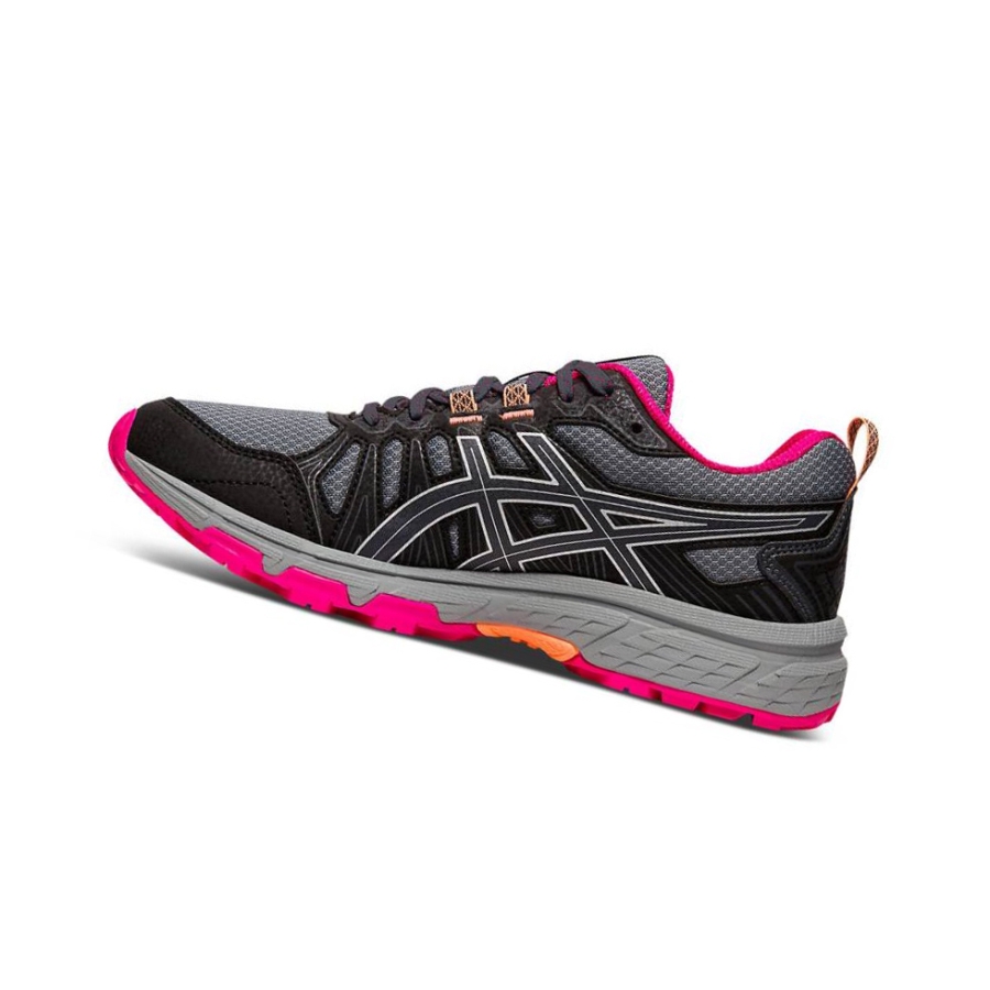 Black Women's Asics GEL-VENTURE 7 Trail Trail Running Shoes | US08172JL