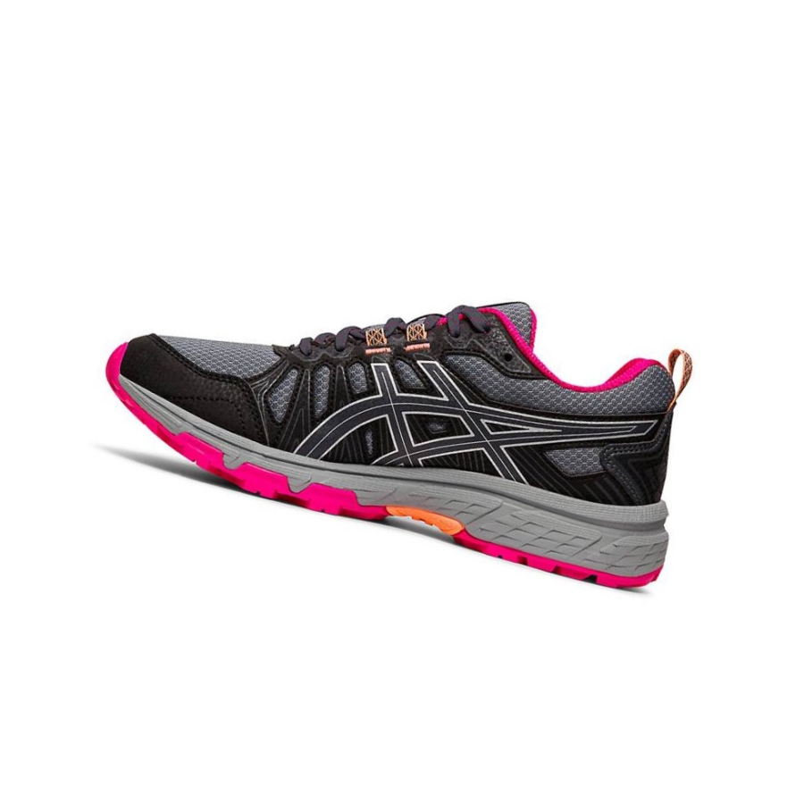 Black Women's Asics GEL-VENTURE 7 Trail Trail Running Shoes | US08459MC