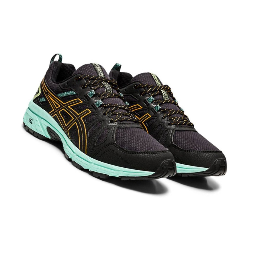 Black Women's Asics GEL-VENTURE 7 Trail Trail Running Shoes | US23195IK