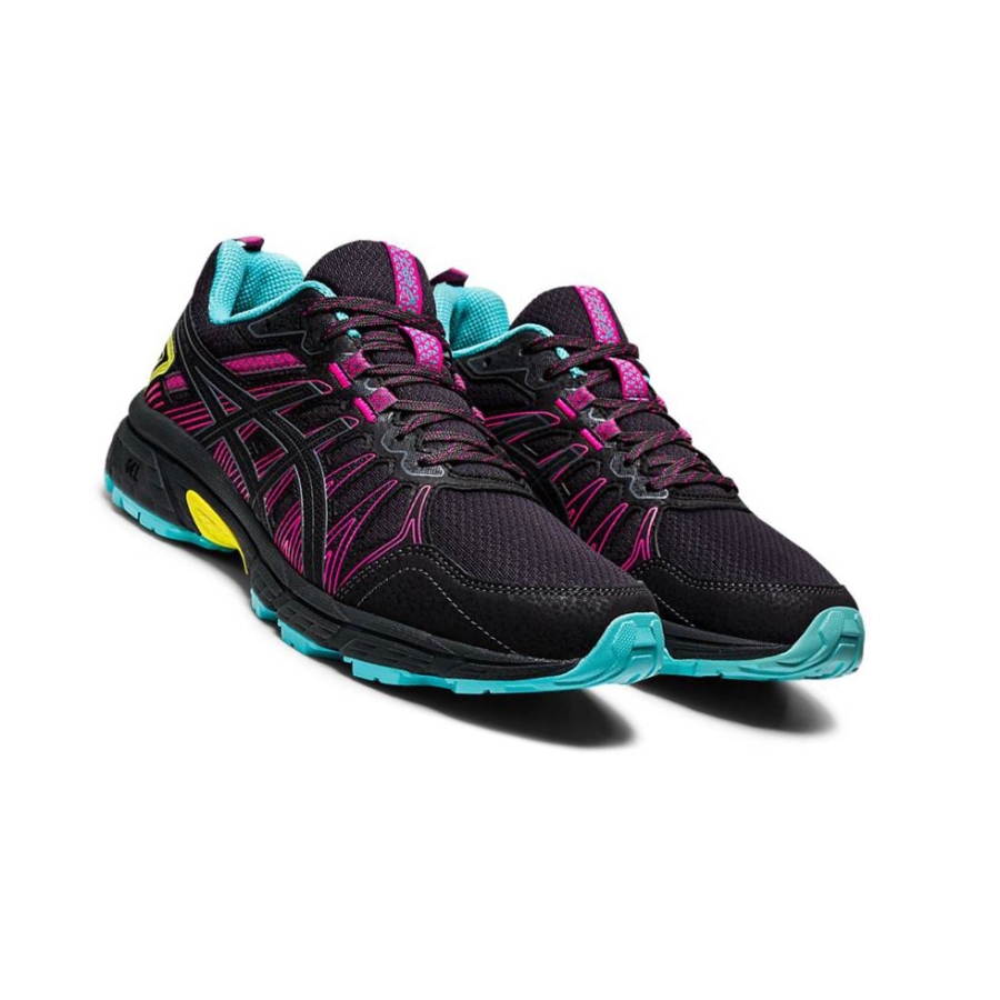 Black Women's Asics GEL-VENTURE 7 Trail Running Shoes | US68392XN