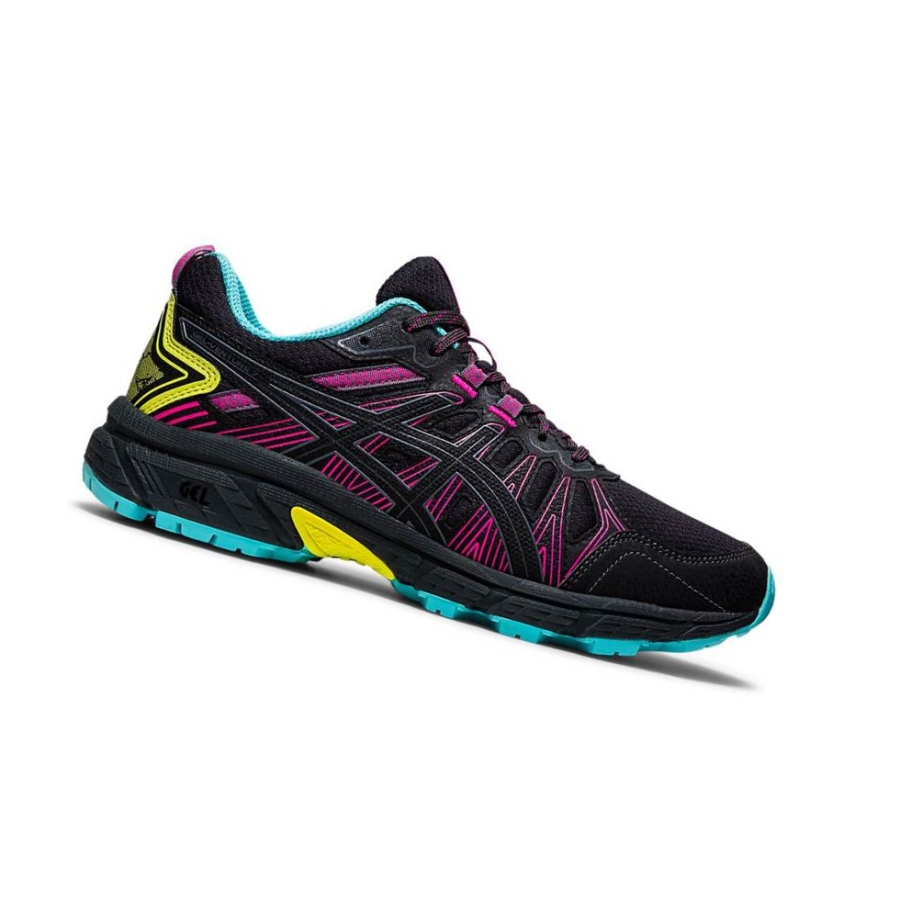 Black Women\'s Asics GEL-VENTURE 7 Trail Running Shoes | US68392XN