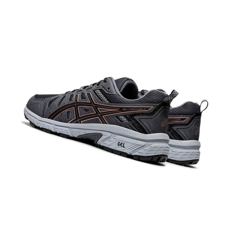 Black Women's Asics GEL-VENTURE 7 Trail Running Shoes | US71496EG