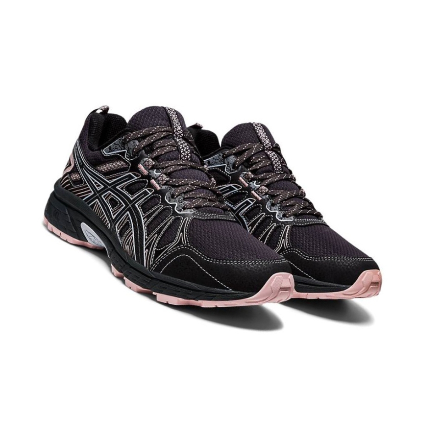 Black Women's Asics GEL-VENTURE 7 Trail Running Shoes | US89325ZW