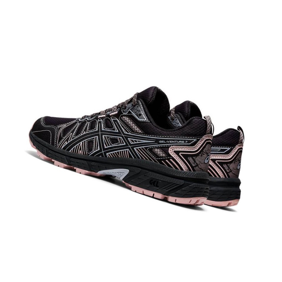 Black Women's Asics GEL-VENTURE 7 Trail Running Shoes | US89325ZW