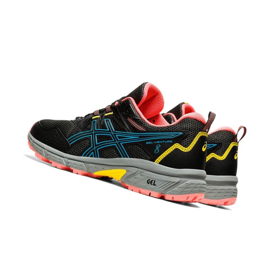 Black Women's Asics GEL-VENTURE 8 Trail Running Shoes | US87613PU