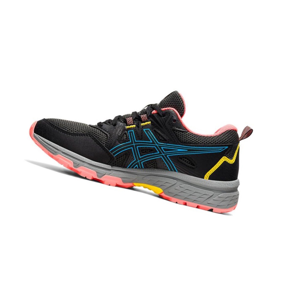 Black Women's Asics GEL-VENTURE 8 Trail Running Shoes | US87613PU