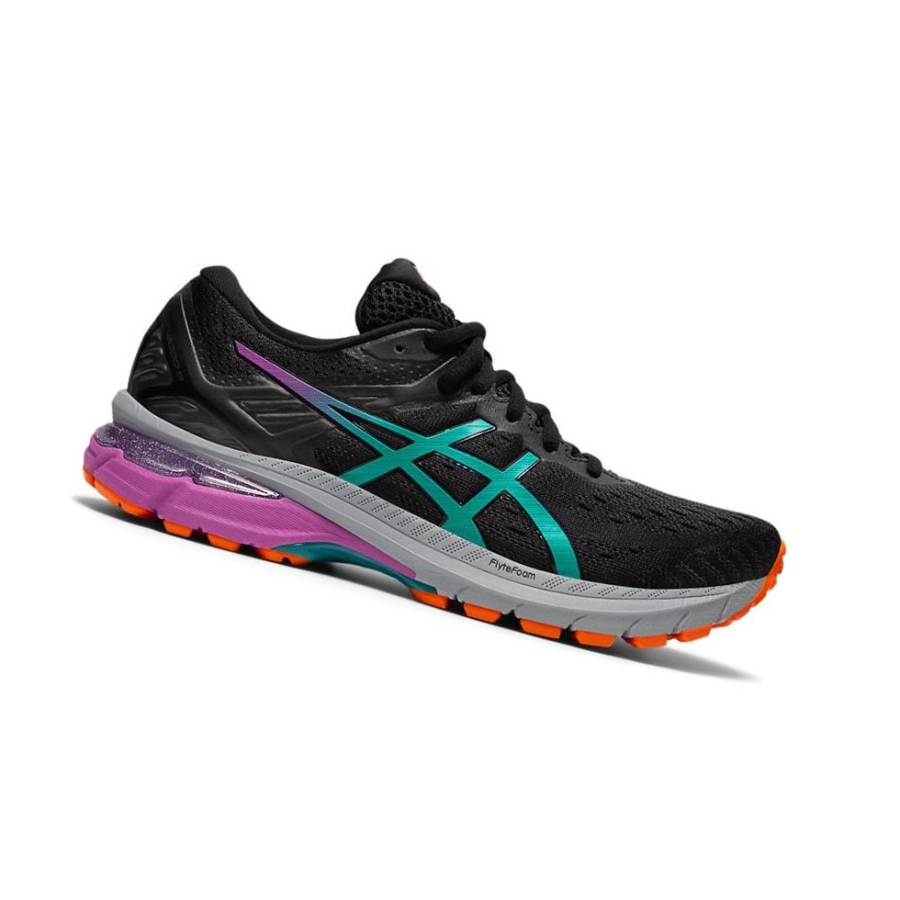 Black Women\'s Asics GT-2000 Running Shoes | US37246KV