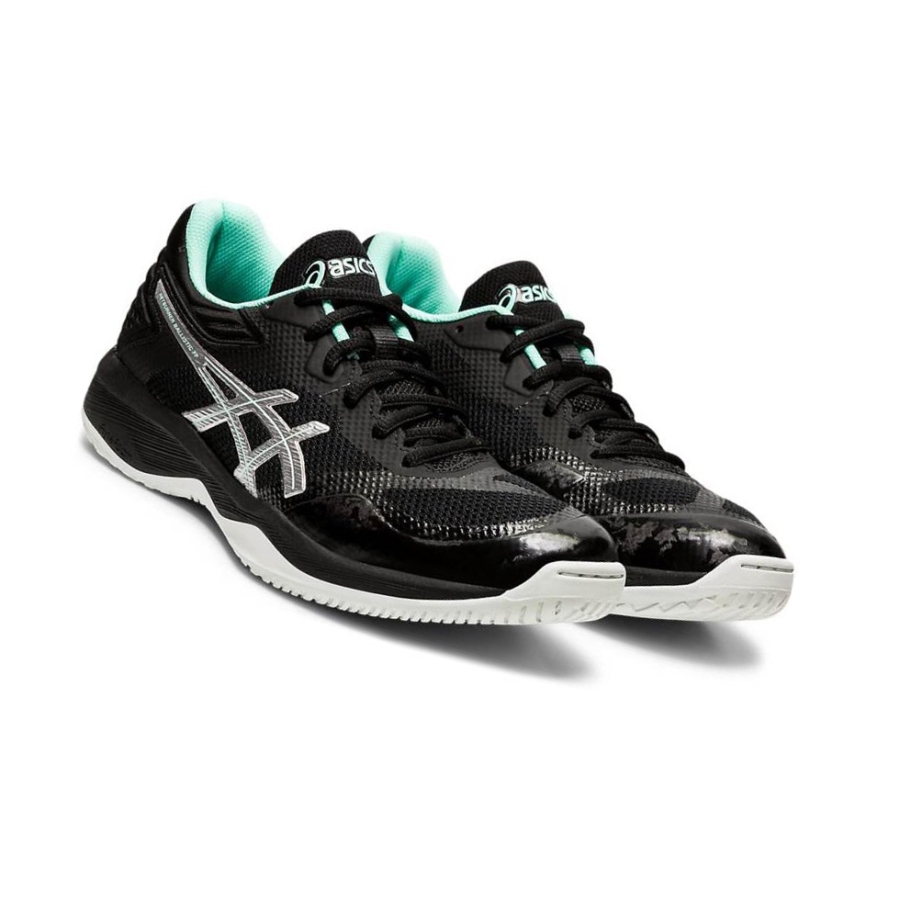 Black Women's Asics NETBURNER BALLISTIC FF Volleyball Shoes | US64895JC