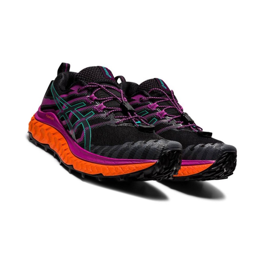 Black Women's Asics TRABUCO MAX Trail Running Shoes | US53614EW