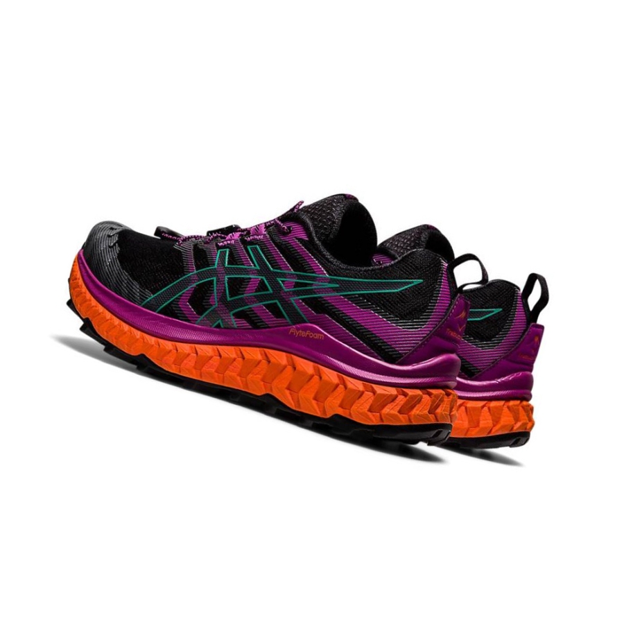 Black Women's Asics TRABUCO MAX Trail Running Shoes | US53614EW