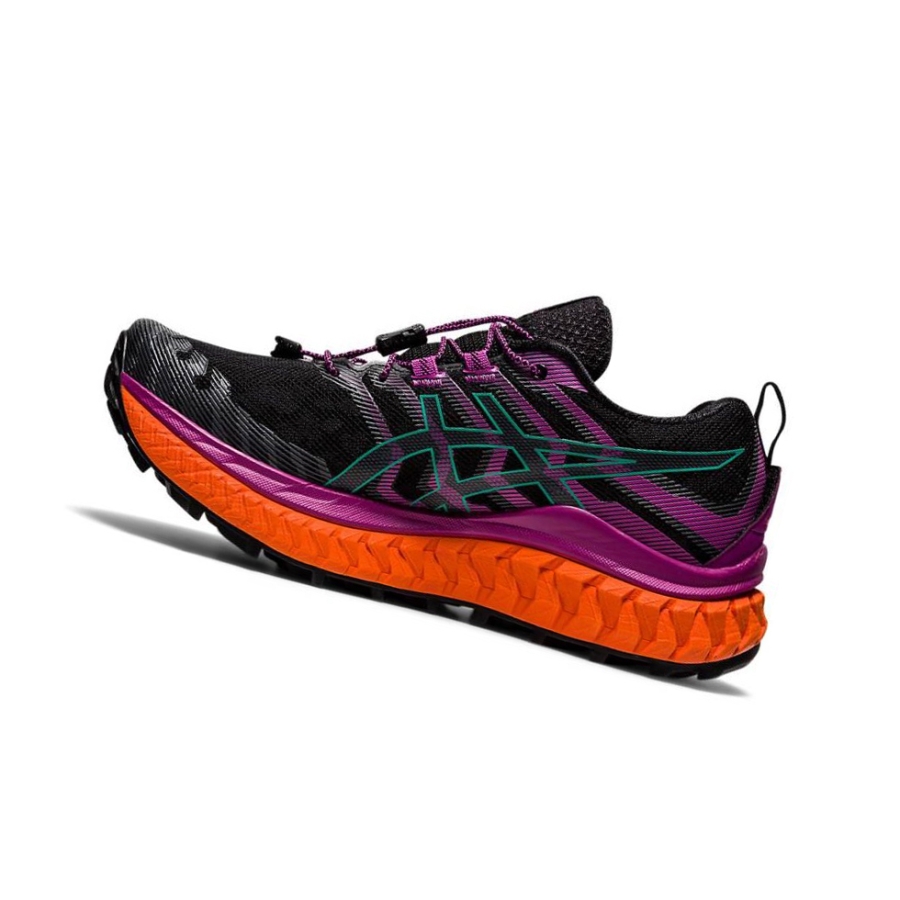 Black Women's Asics TRABUCO MAX Trail Running Shoes | US53614EW