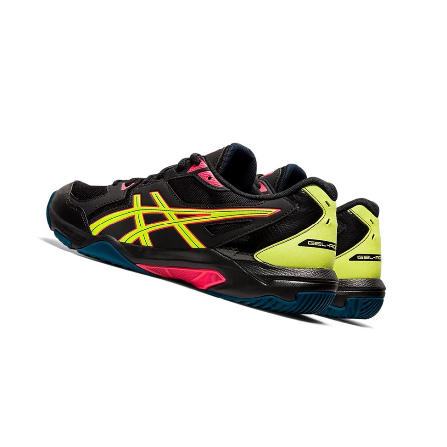 Black / Yellow Men's Asics GEL-ROCKET 10 Volleyball Shoes | US84170BF