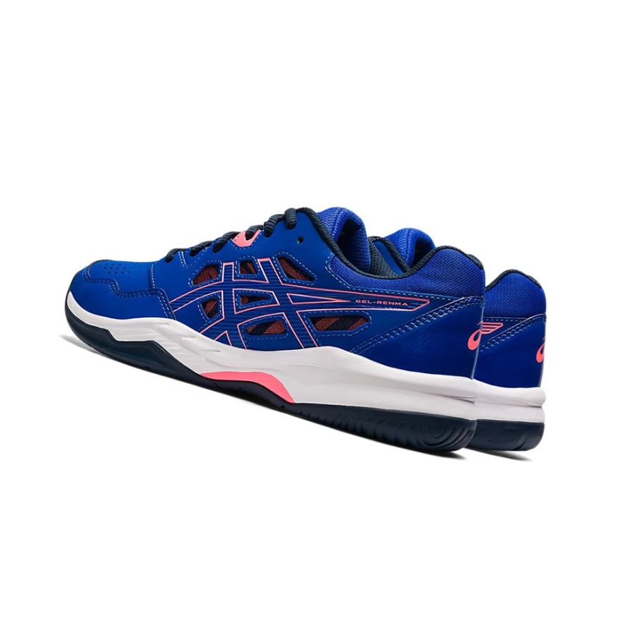 Blue / Blazing Coral Women's Asics GEL-RENMA Tennis Shoes | US18053RW