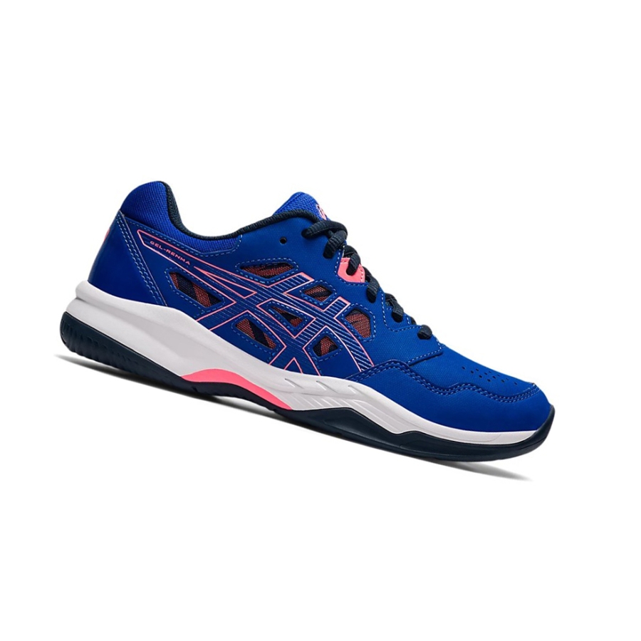 Blue / Blazing Coral Women\'s Asics GEL-RENMA Tennis Shoes | US18053RW