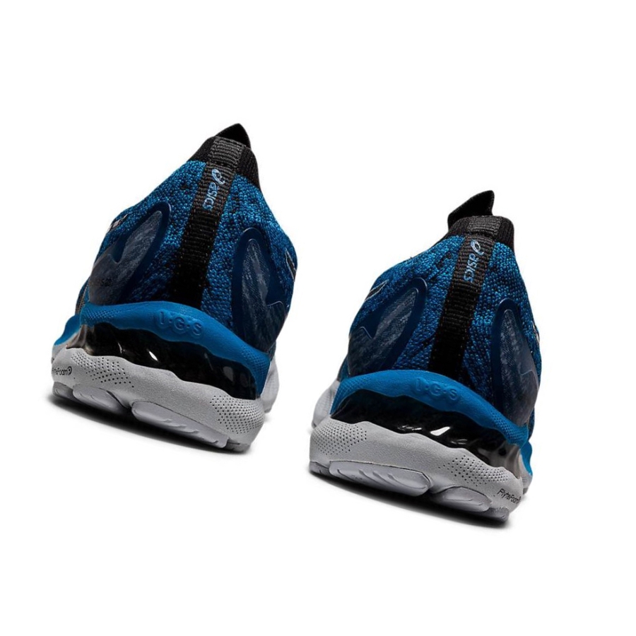 Blue Men's Asics GEL-NIMBUS 23 Knit Running Shoes | US58104KI