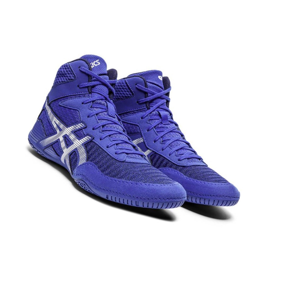 Blue Men's Asics MATCONTROL 2 Wrestling Shoes | US24867WQ