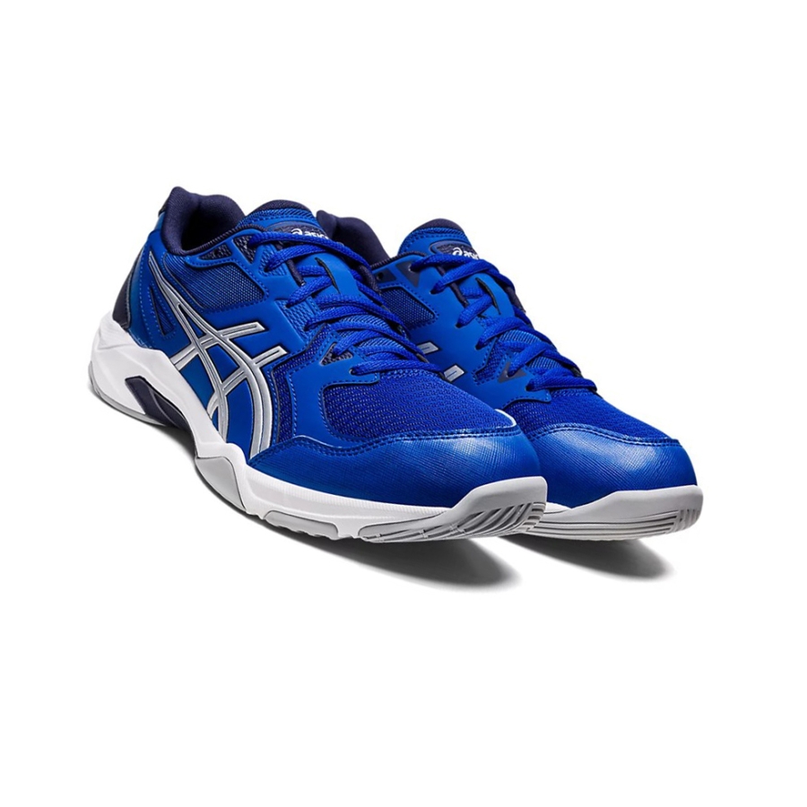 Blue / Pure Silver Men's Asics GEL-ROCKET 10 (2E) Volleyball Shoes | US59612WY