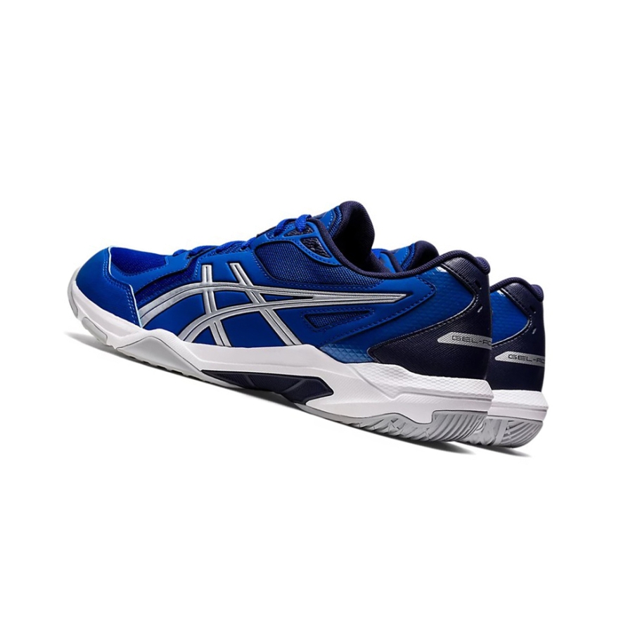 Blue / Pure Silver Men's Asics GEL-ROCKET 10 (2E) Volleyball Shoes | US59612WY