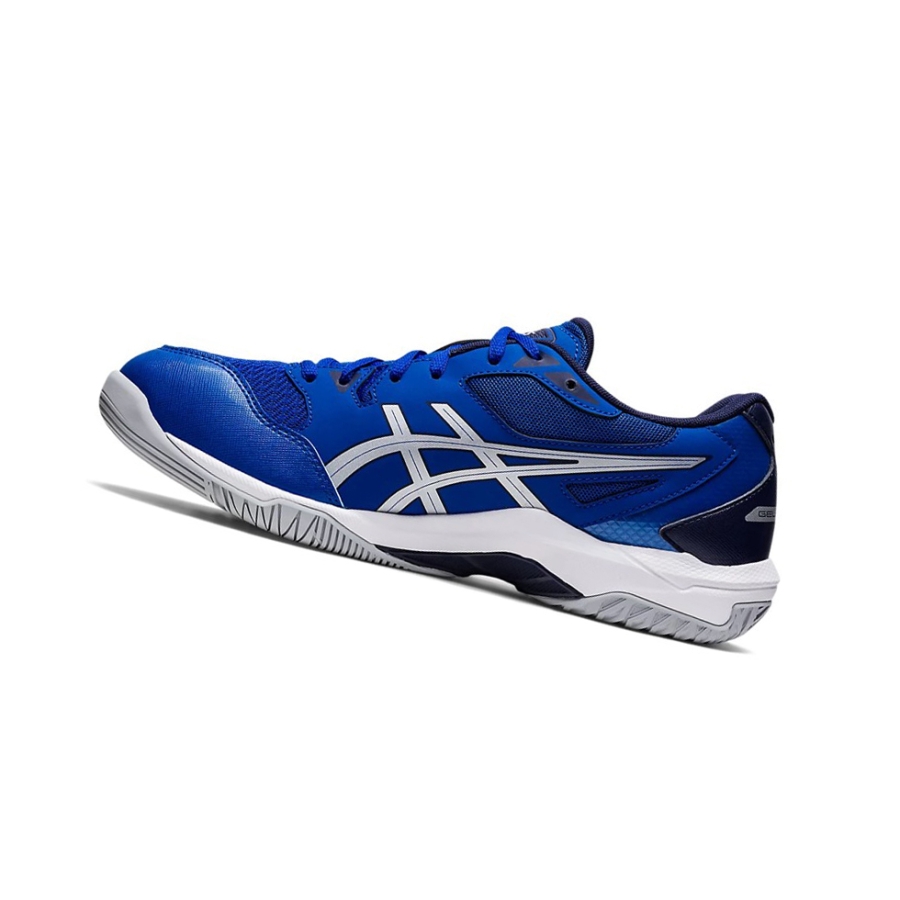 Blue / Pure Silver Men's Asics GEL-ROCKET 10 (2E) Volleyball Shoes | US59612WY