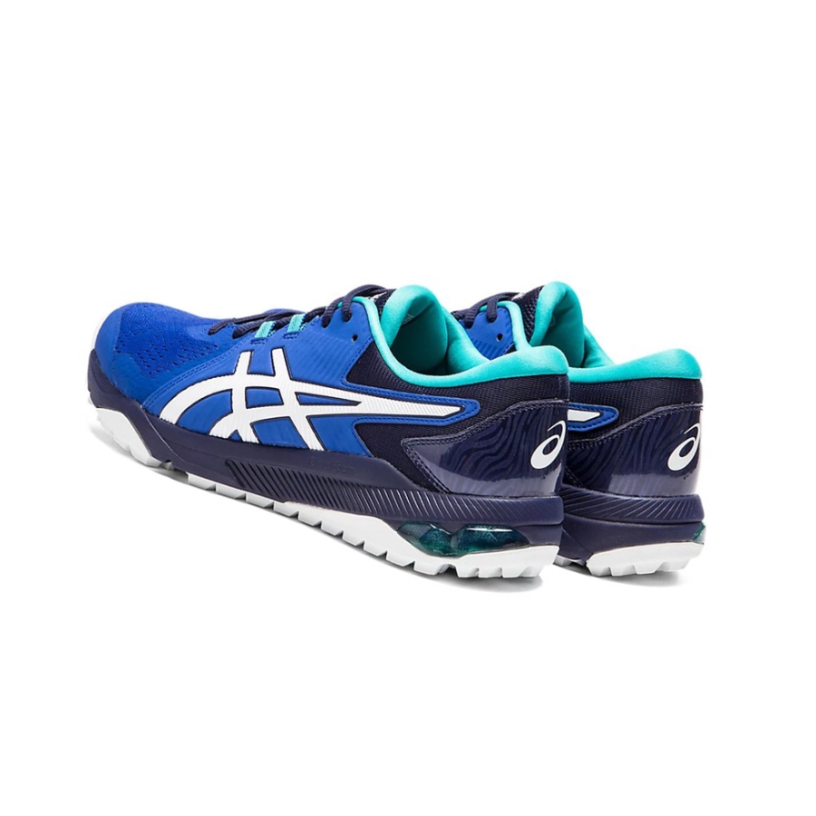 Blue / White Men's Asics GEL-COURSE GLIDE Golf Shoes | US52180HD