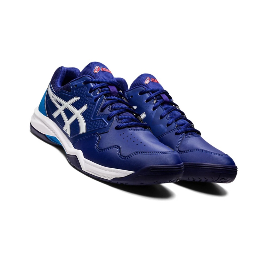 Blue / White Men's Asics GEL-DEDICATE 7 Tennis Shoes | US01567BY