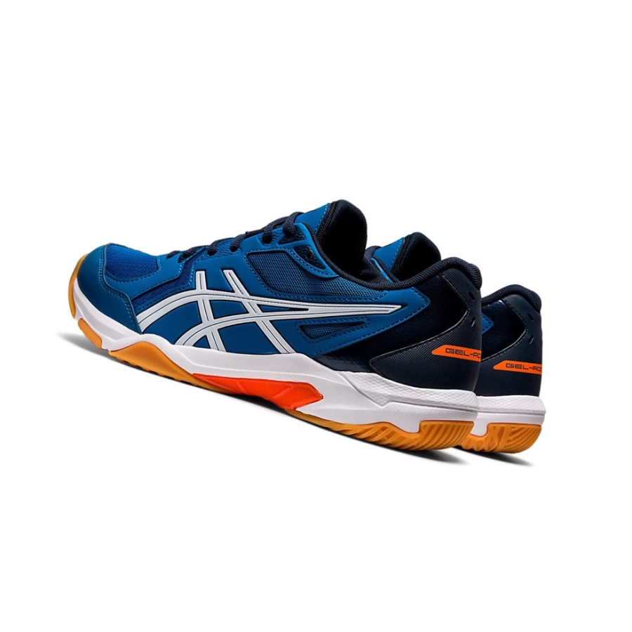 Blue / White Men's Asics GEL-ROCKET 10 Volleyball Shoes | US70851WL