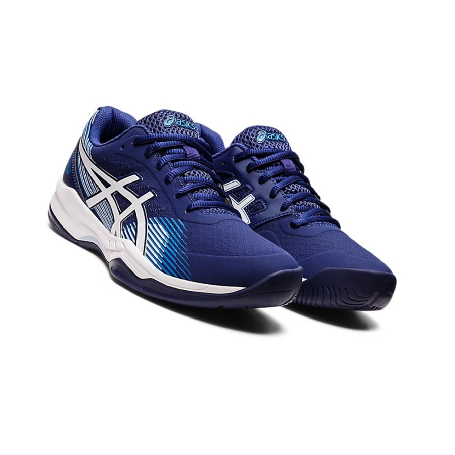 Blue / White Women's Asics GEL-GAME 8 Tennis Shoes | US16058AL