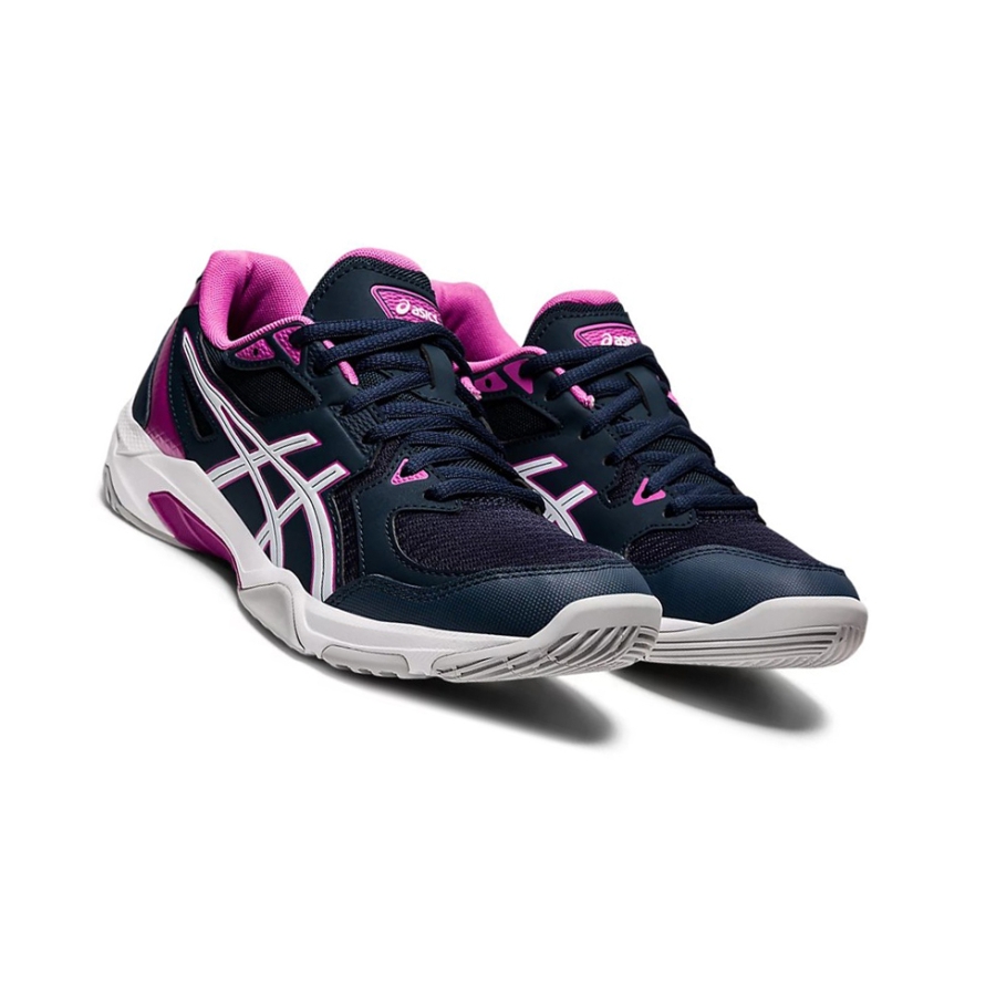 Blue / White Women's Asics GEL-ROCKET 10 Volleyball Shoes | US79148ZW