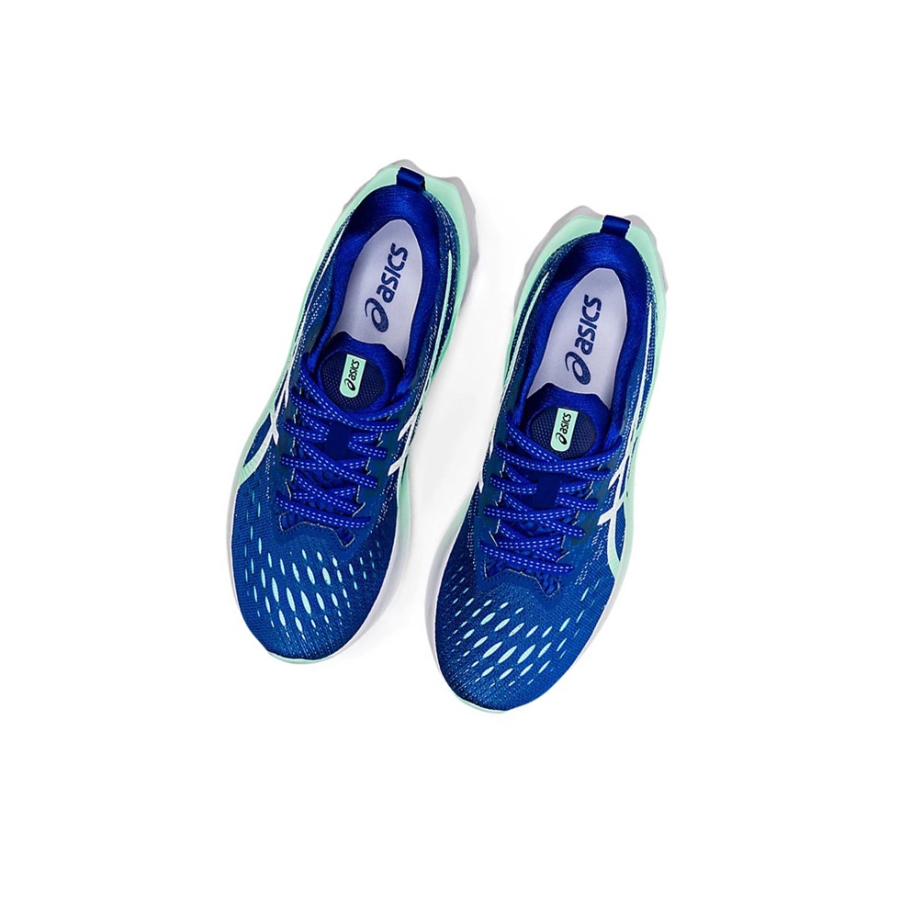 Blue / White Women's Asics NOVABLAST 2 Running Shoes | US74502XS