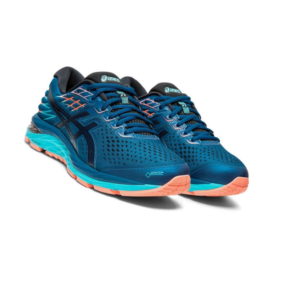 Blue Women's Asics GEL-CUMULUS 21 GT-X Running Shoes | US95104TL