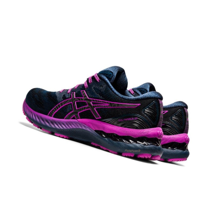 Blue Women's Asics GEL-NIMBUS 23 LITE-SHOW Running Shoes | US81437IB