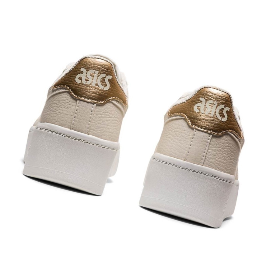 Cream Women's Asics JAPAN S PF Sneakers | US63918TG