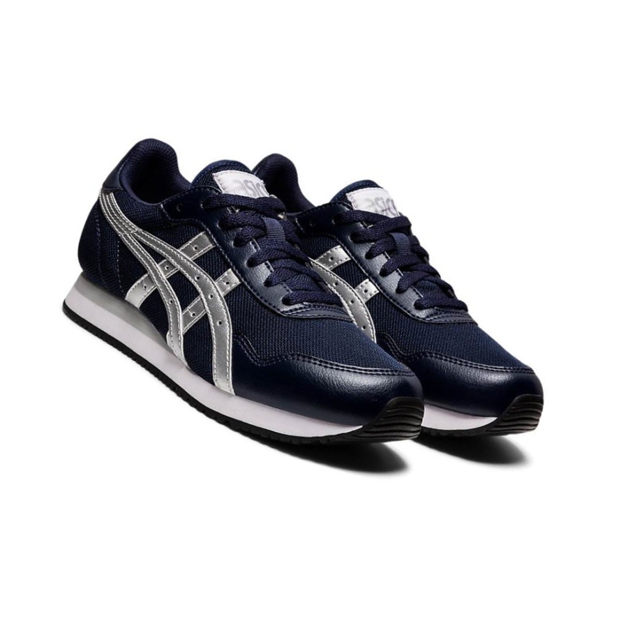 Deep Blue Women's Asics TIGER RUNNER Sneakers | US96480YN