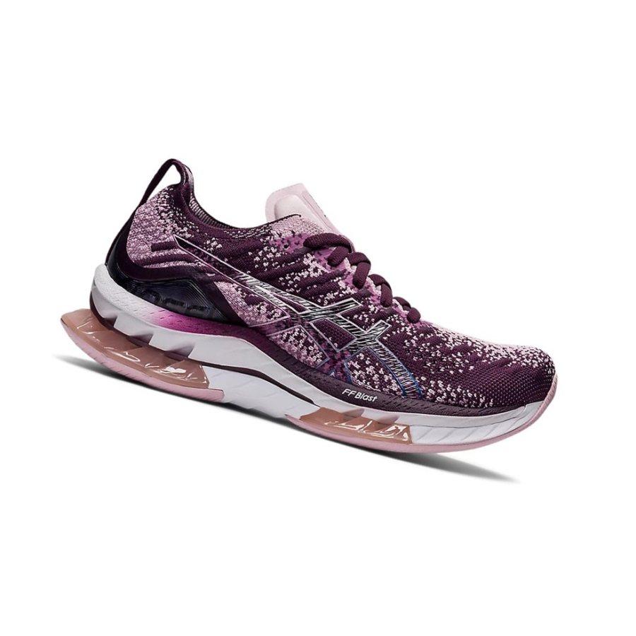 Deep Plum / Barely Rose Women\'s Asics KINSEI BLAST Running Shoes | US09834ML