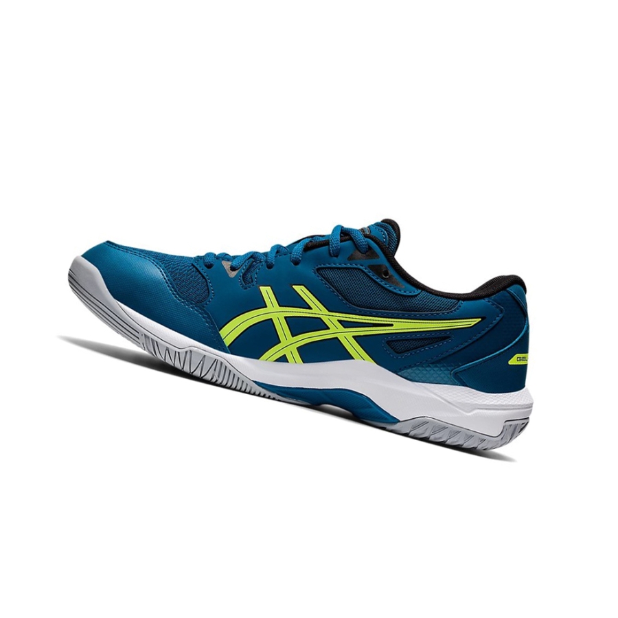 Deep Sea Teal / Glow Yellow Men's Asics GEL-ROCKET 10 Volleyball Shoes | US08625BN