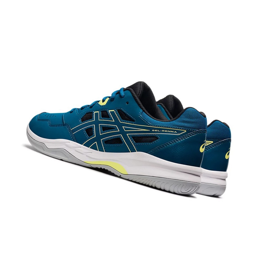 Deep Sea Teal / Glow Yellow Men's Asics GEL-RENMA Tennis Shoes | US41735PW