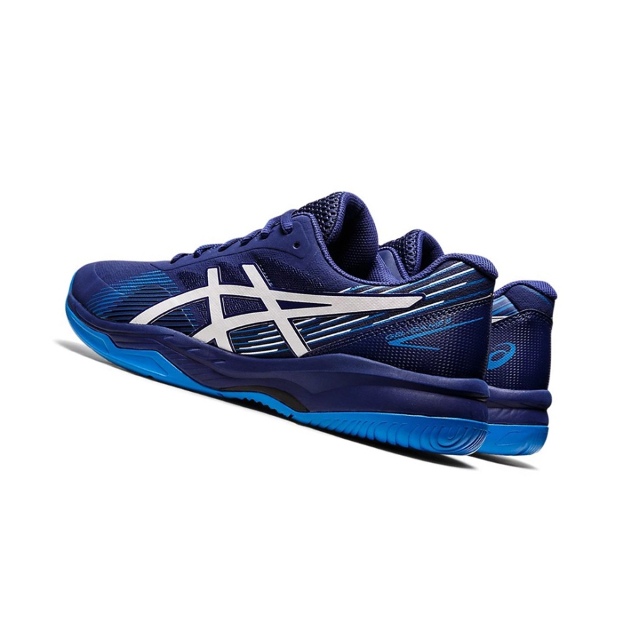 Dive Blue / White Men's Asics GEL-GAME 8 Tennis Shoes | US04785LS