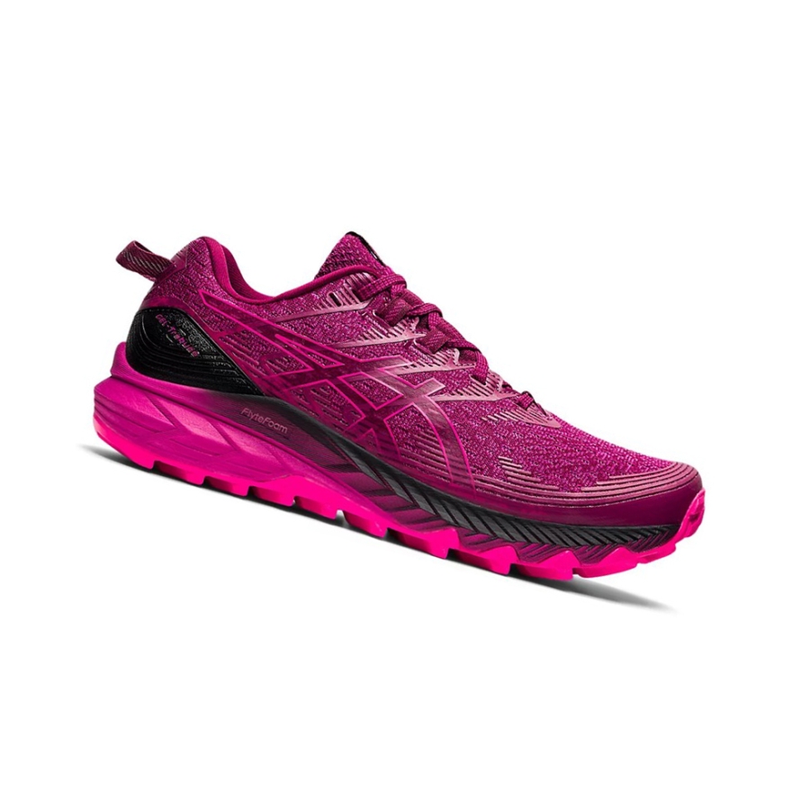 Dried Berry / Fuchsia Red Women\'s Asics GEL-Trabuco 10 Trail Running Shoes | US81643UD