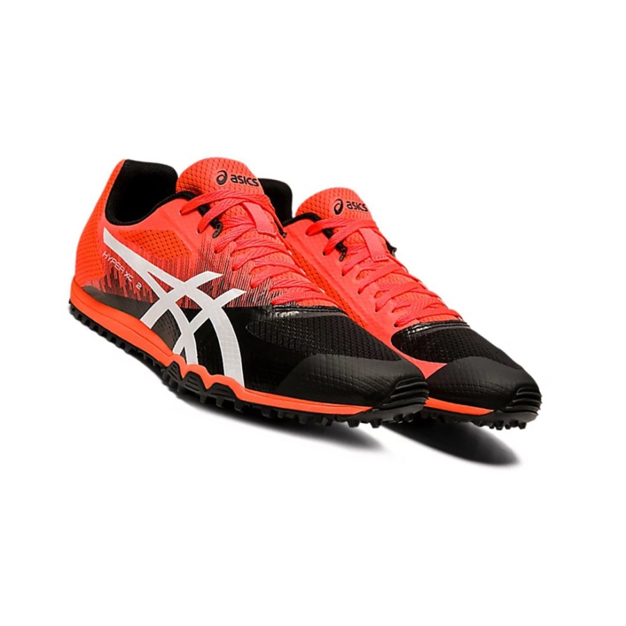 Flash Coral / White Men's Asics Hyper XC 2 Track Shoes | US54207QC