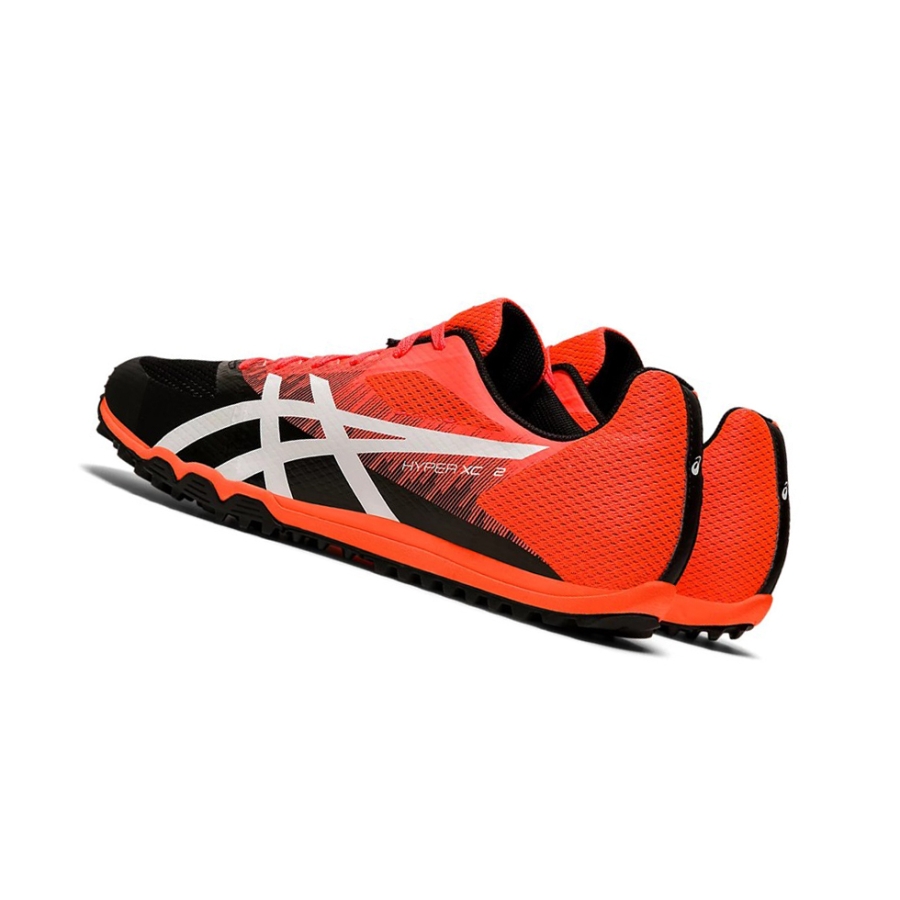 Flash Coral / White Men's Asics Hyper XC 2 Track Shoes | US54207QC