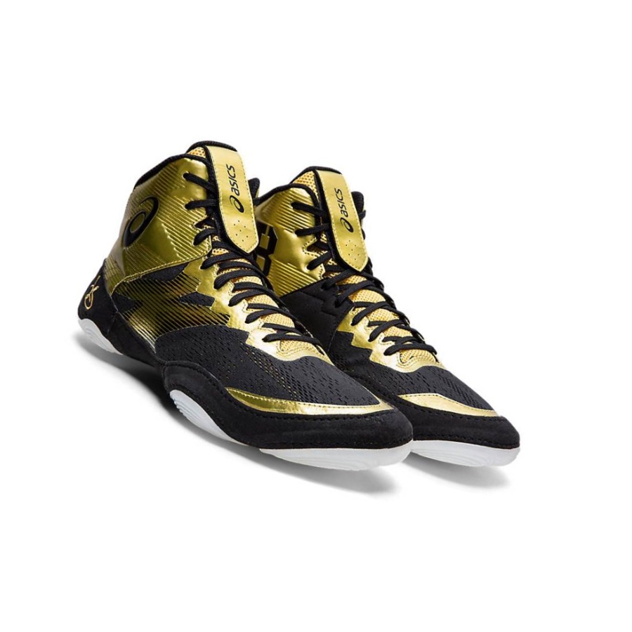 Gold Men's Asics JB ELITE IV Wrestling Shoes | US54798FO