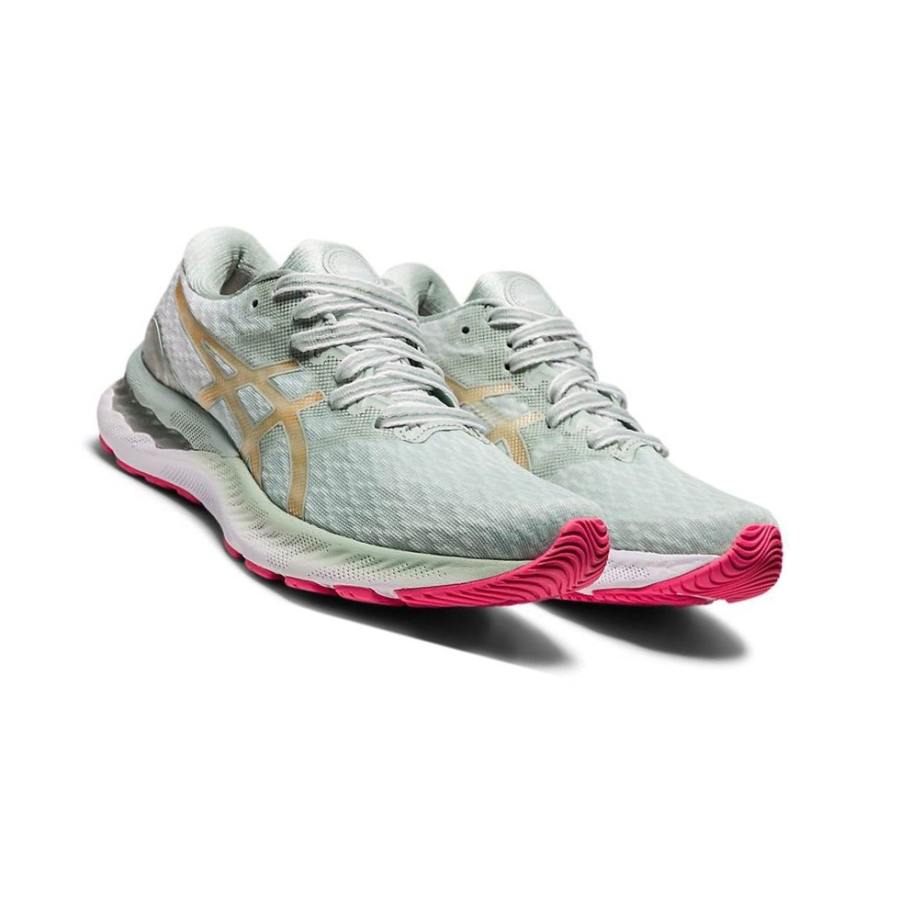 Green Women's Asics GEL-NIMBUS 23 NEW STRONG Running Shoes | US01476QX