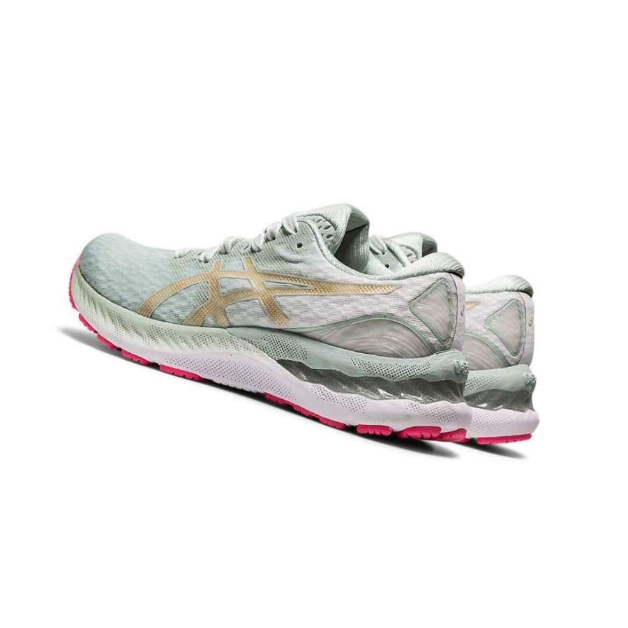 Green Women's Asics GEL-NIMBUS 23 NEW STRONG Running Shoes | US01476QX