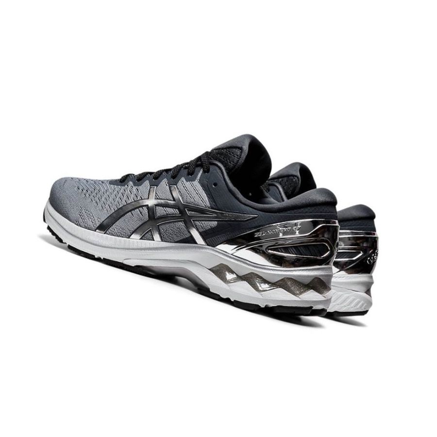 Grey Men's Asics GEL-KAYANO 27 PLATINUM Running Shoes | US95360SC