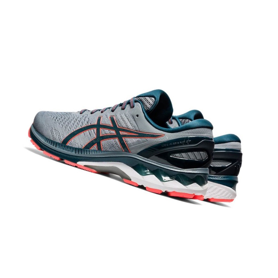 Grey Men's Asics GEL-KAYANO 27 Running Shoes | US06729CK