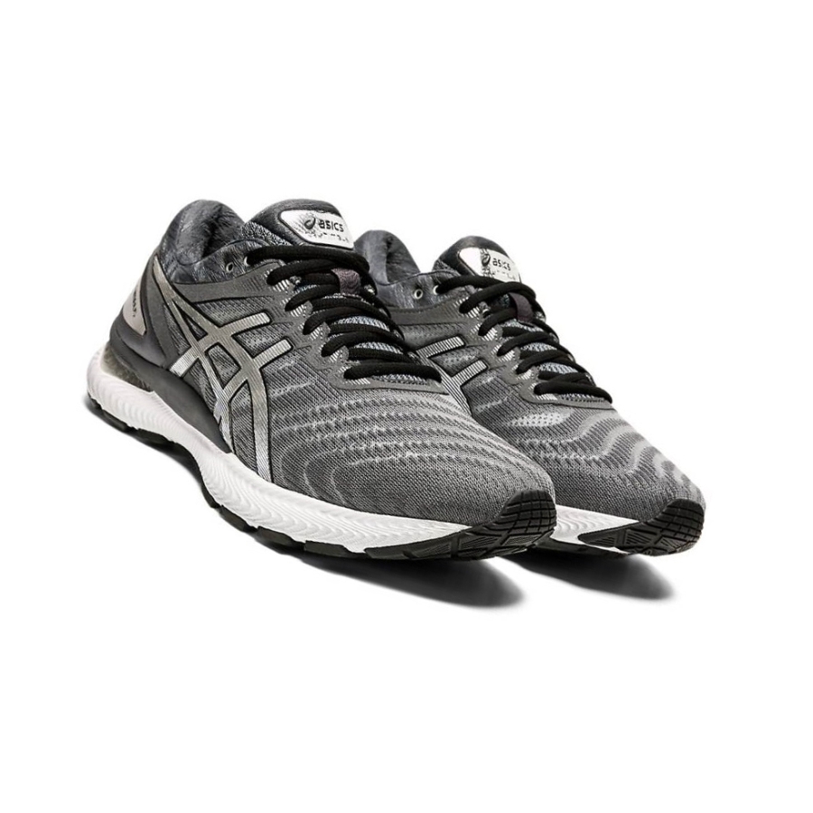 Grey Men's Asics GEL-NIMBUS 22 Platinum Running Shoes | US26539KI