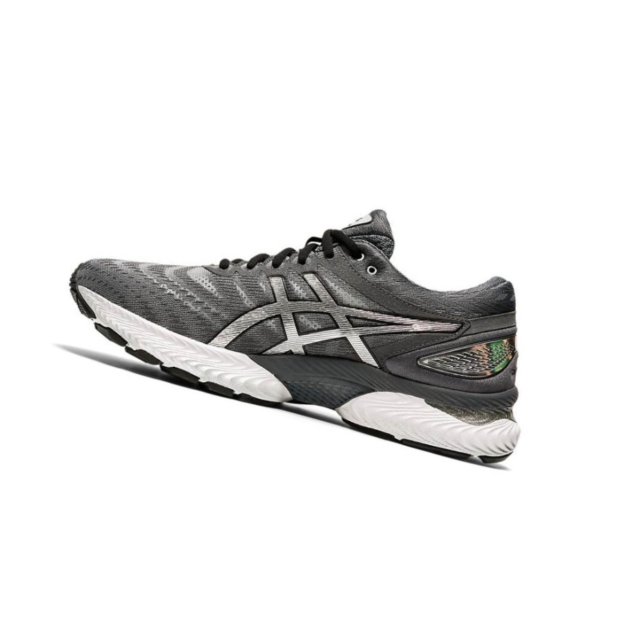 Grey Men's Asics GEL-NIMBUS 22 Platinum Running Shoes | US26539KI