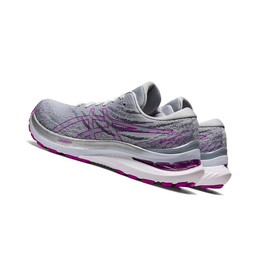 Grey / Orchid Women's Asics GEL-KAYANO 29 (D) Running Shoes | US97654YC