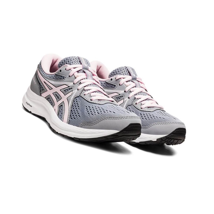 Grey Women's Asics GEL-CONTEND 7 Running Shoes | US29604OS