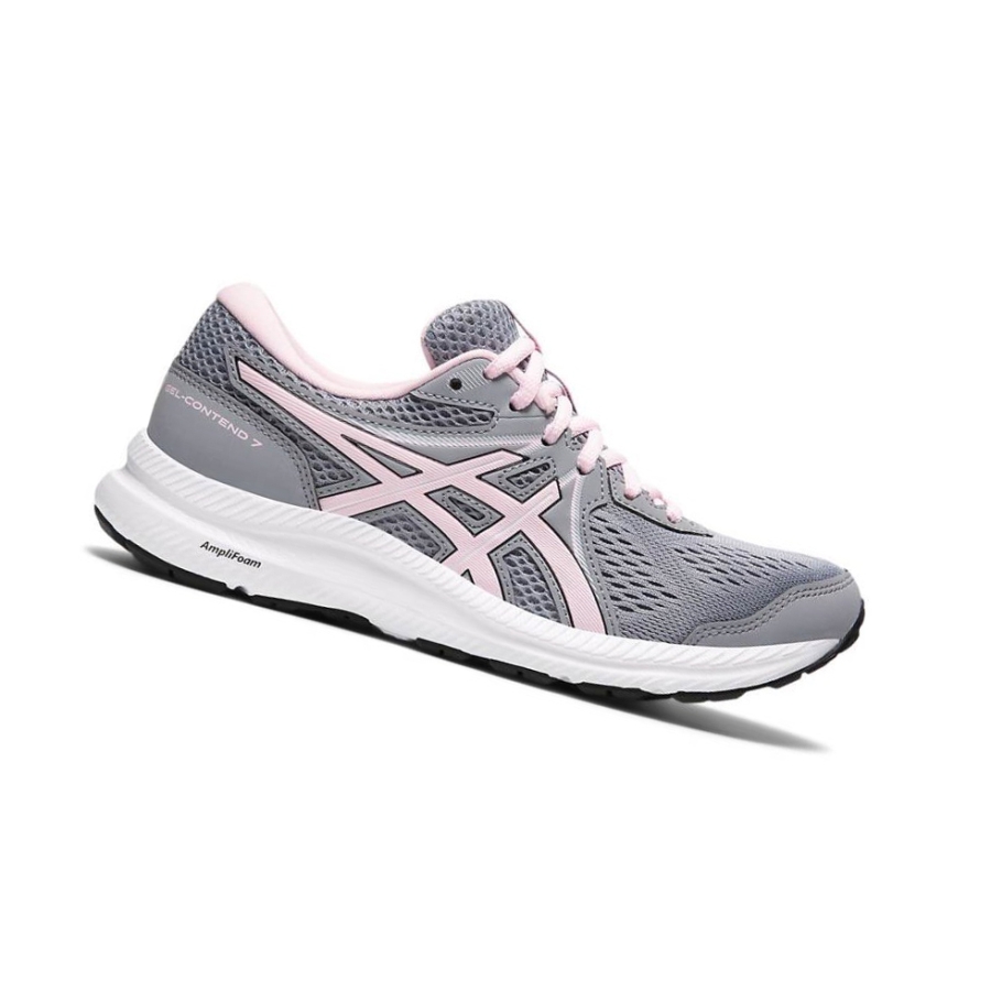 Grey Women\'s Asics GEL-CONTEND 7 Running Shoes | US29604OS